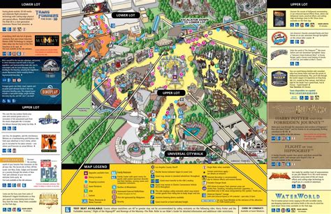 Map of Universal Studios Hollywood